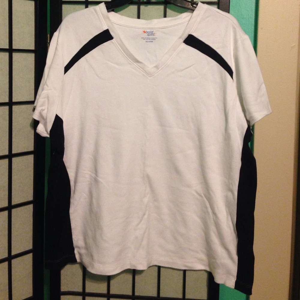 White & Black Top